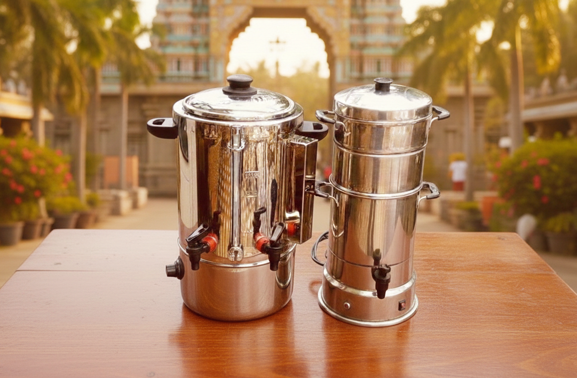 Filter Coffee Equipment - Decoction Maker and Milk Boiler